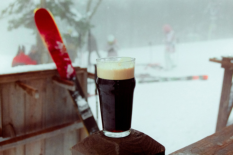 ski and coffee