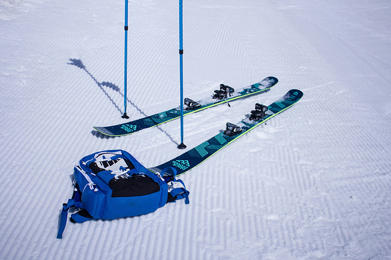 set of ski gear