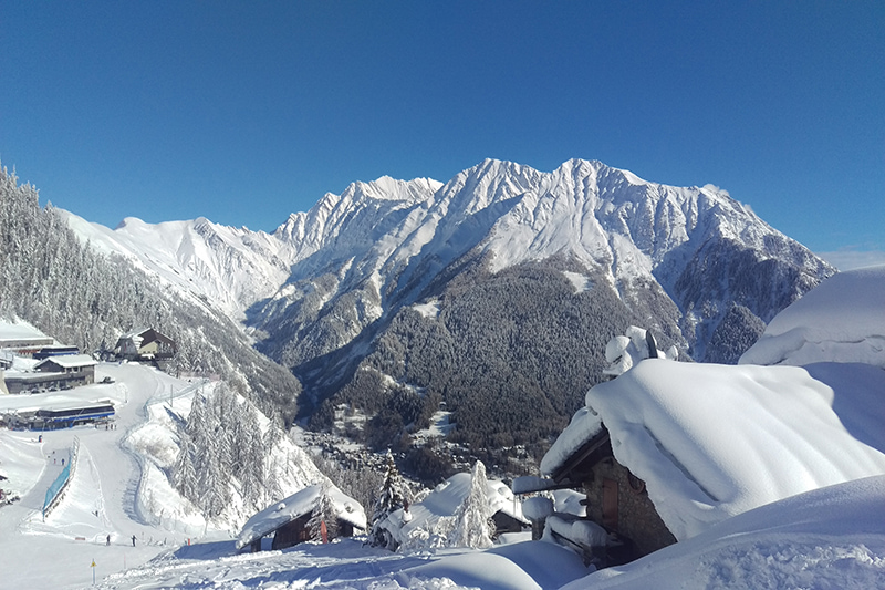 stunning view in the aosta valley