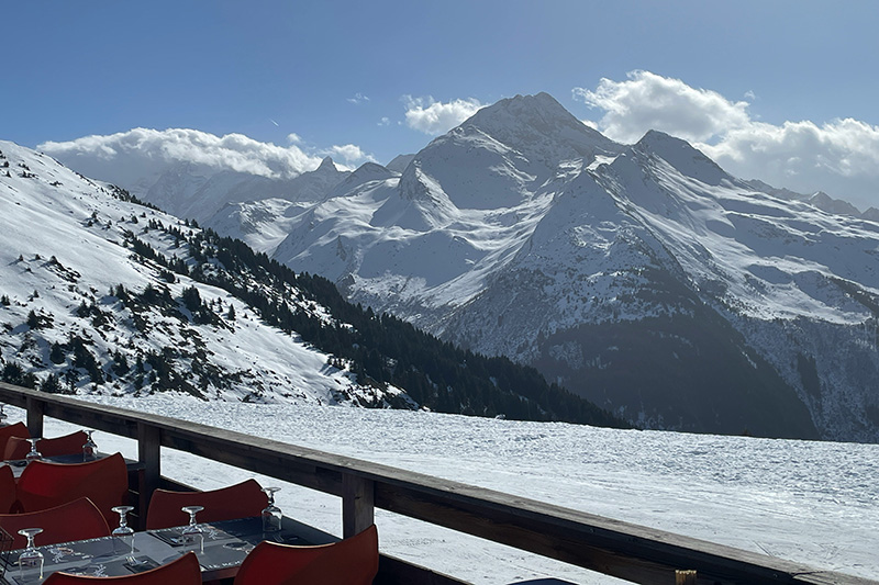 view from the mountain top restaurant